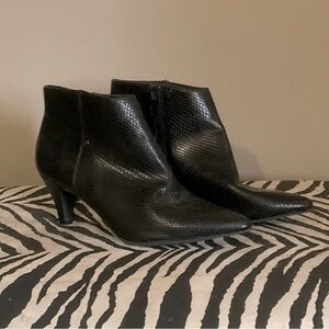 Black Kitten Heel Boots